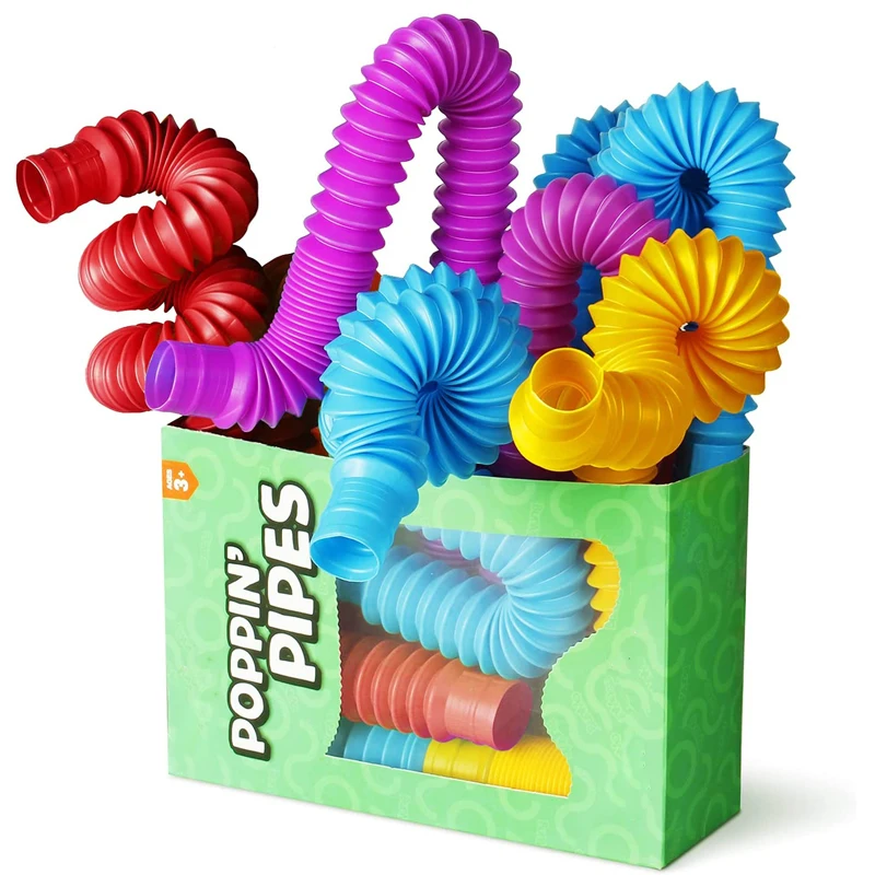 

Z3 Novelty Spring Pop Tubes Sensory Toy Stress Relieve Telescopic Bellows Toys For Adult Kids Anti-stress Squeeze Toy Gifts