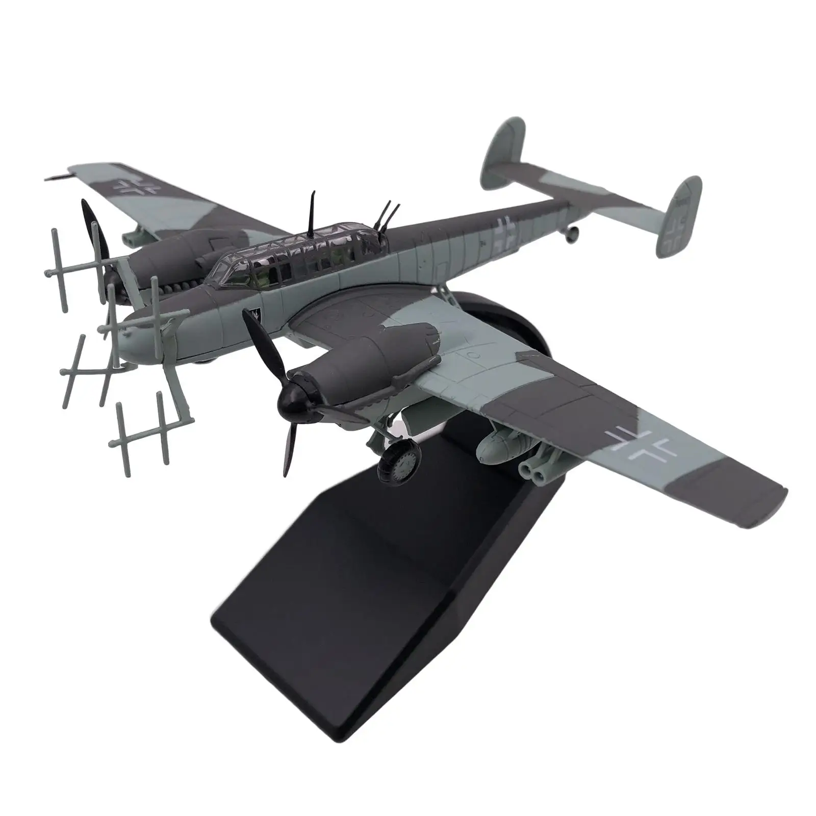 1:100 BF-110 Fighter Model Simulation Ornament Display Model BF-110 Plane Model for Household Home Collections Birthday Gifts