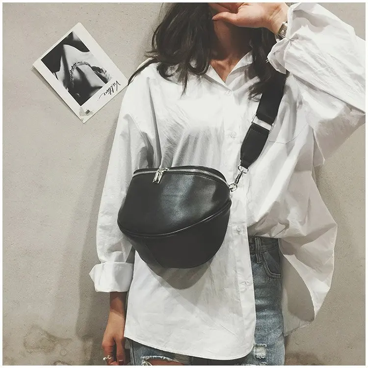 Riñonera Pierna Vogart - Tamaño Mediano, Negro, Nylon Resinado, Múltiples Bolsillos