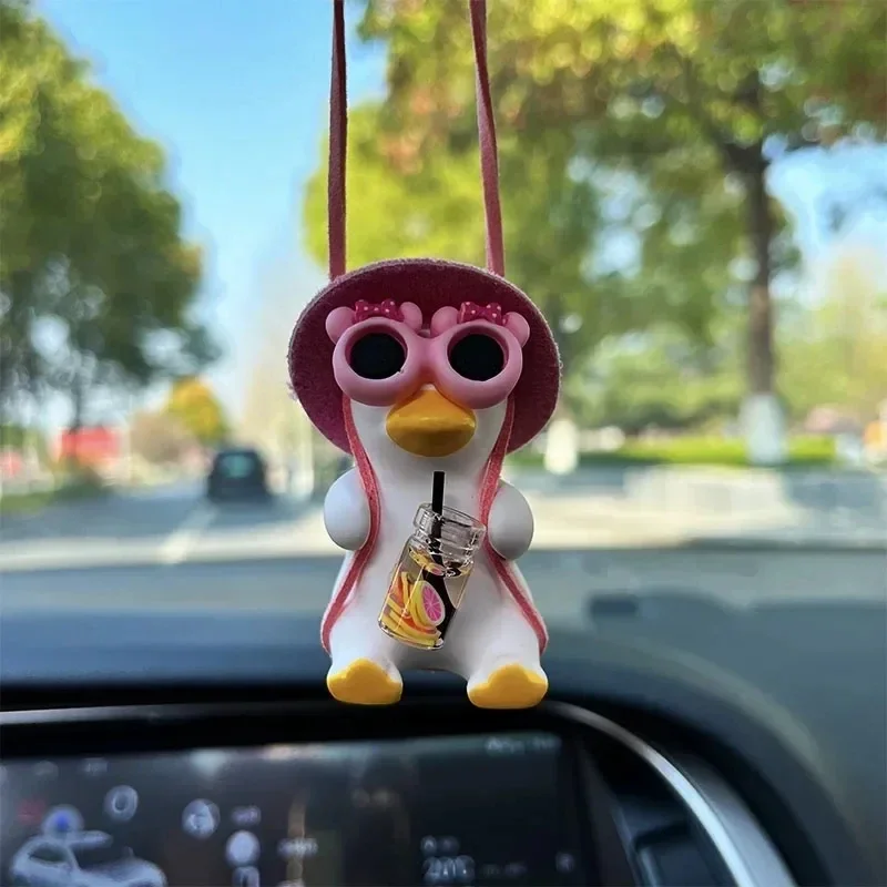 Swinging Duck Car Ornament - Cute and Funny Interior Hanging Decoration