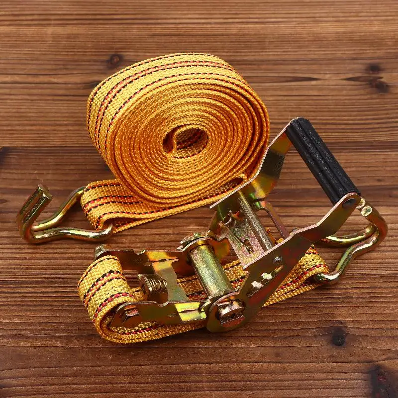 Heavy Duty Double Hook Ratchet Tie Down Strap