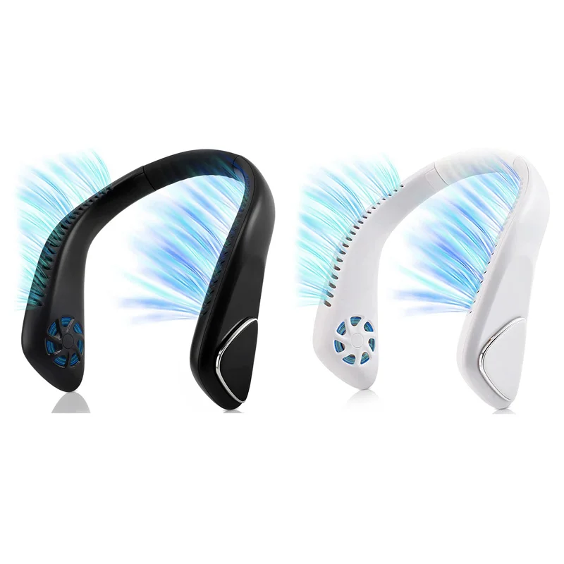 

Portable Neck Fan Rechargeable - 4000Mah Capacity Portable Bladeless Hanging Neck Fan, Personal Fan For Your Neck