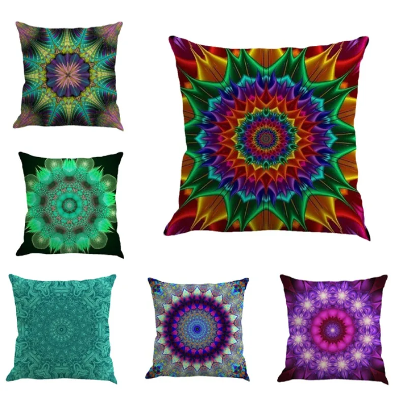 

Geometric Abstract Cushion Cover Striped Decorative Printed Home Modern Bohemian Sofa Gift Pillow Cover Colourful New DF242