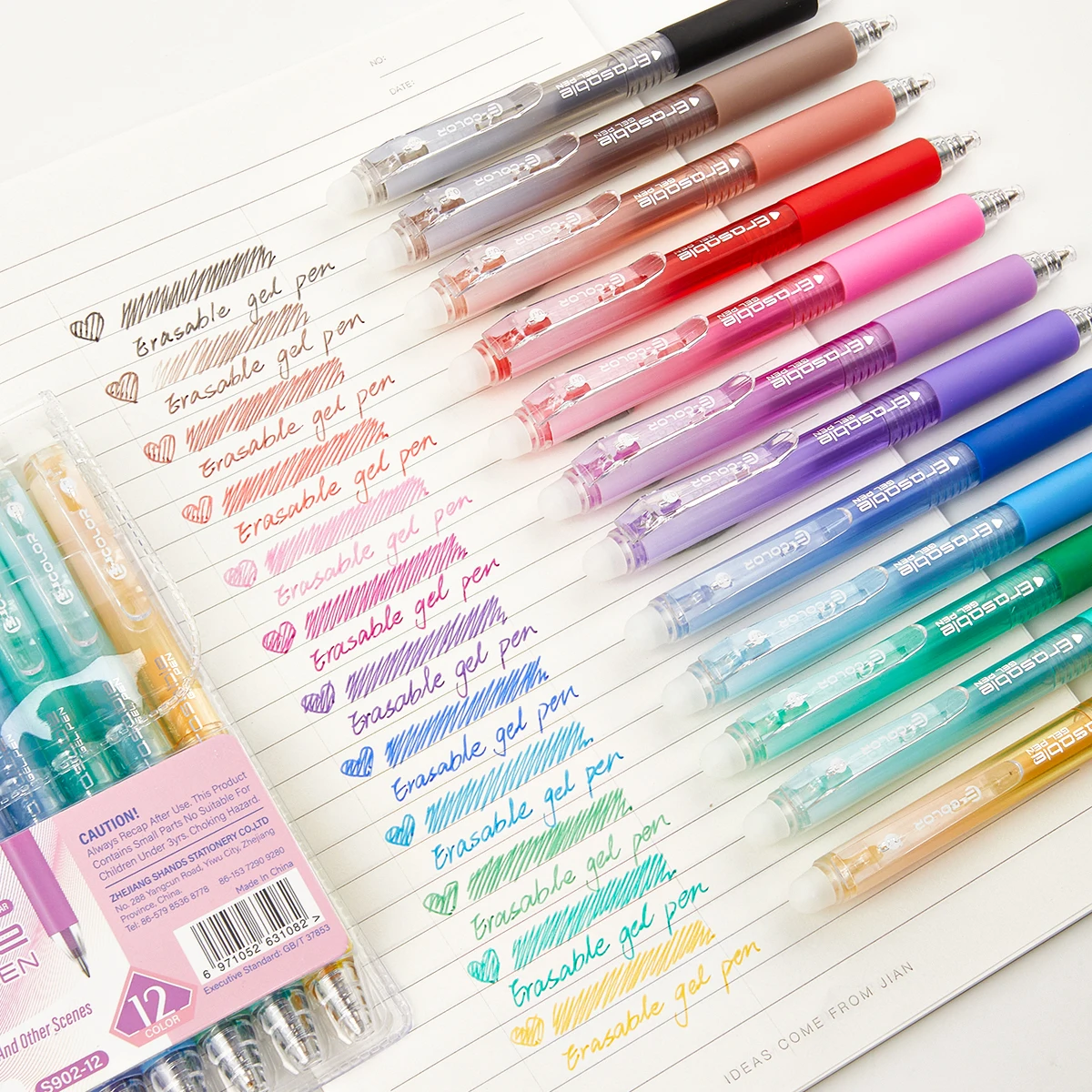 Erasable Rainbow Gel Pens 4