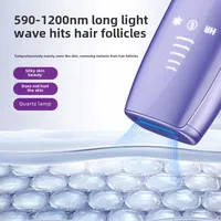 Dispositif portatif d'épilation de laser d'IPL avec le système de refroidissement par glace indolore pour une peau lisse 3