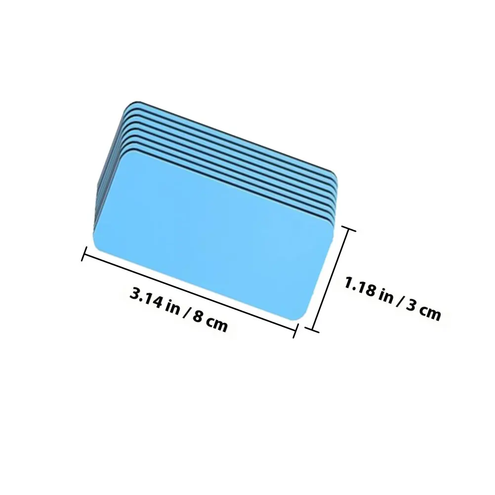 54Pcs 드라이 지우기 자석 자기 이름표 태그 쓰기 가능 메시지 보드 학교 액세서리 냉장고 메모 태그 자기 라벨