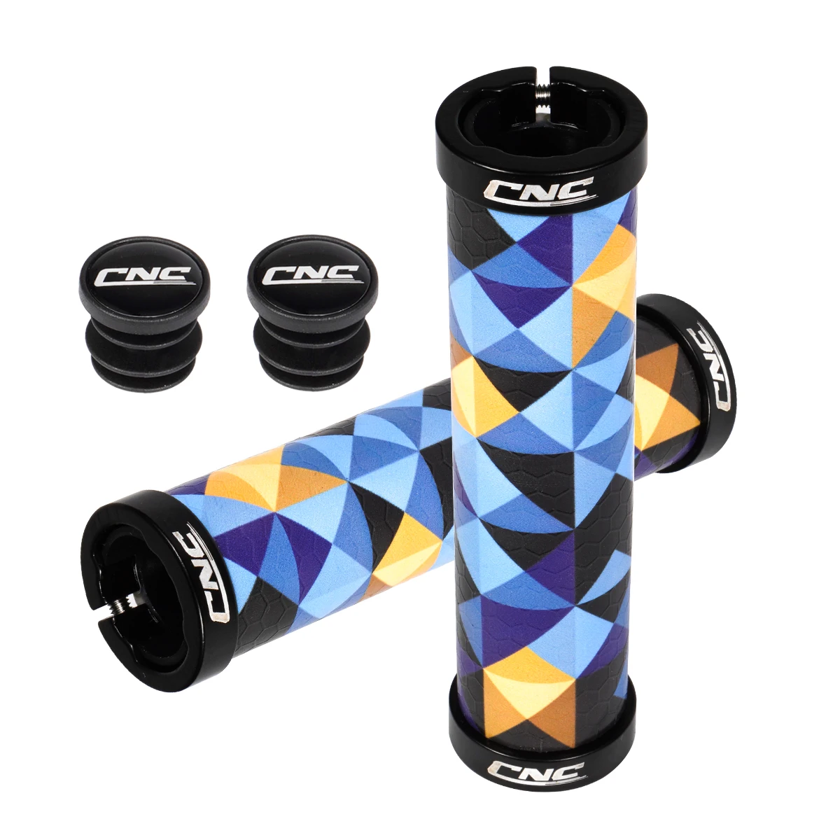 CNC MTB Bike Handlebar, Anti-Slip Grips, Bicycle Grips, Gel Silicone Cycling Parts