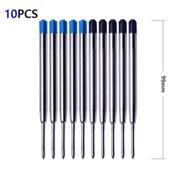 Premium Medium Point Ballpoint Pen Refills - 0.7mm, Multipack for School and Office Use (10PCS)