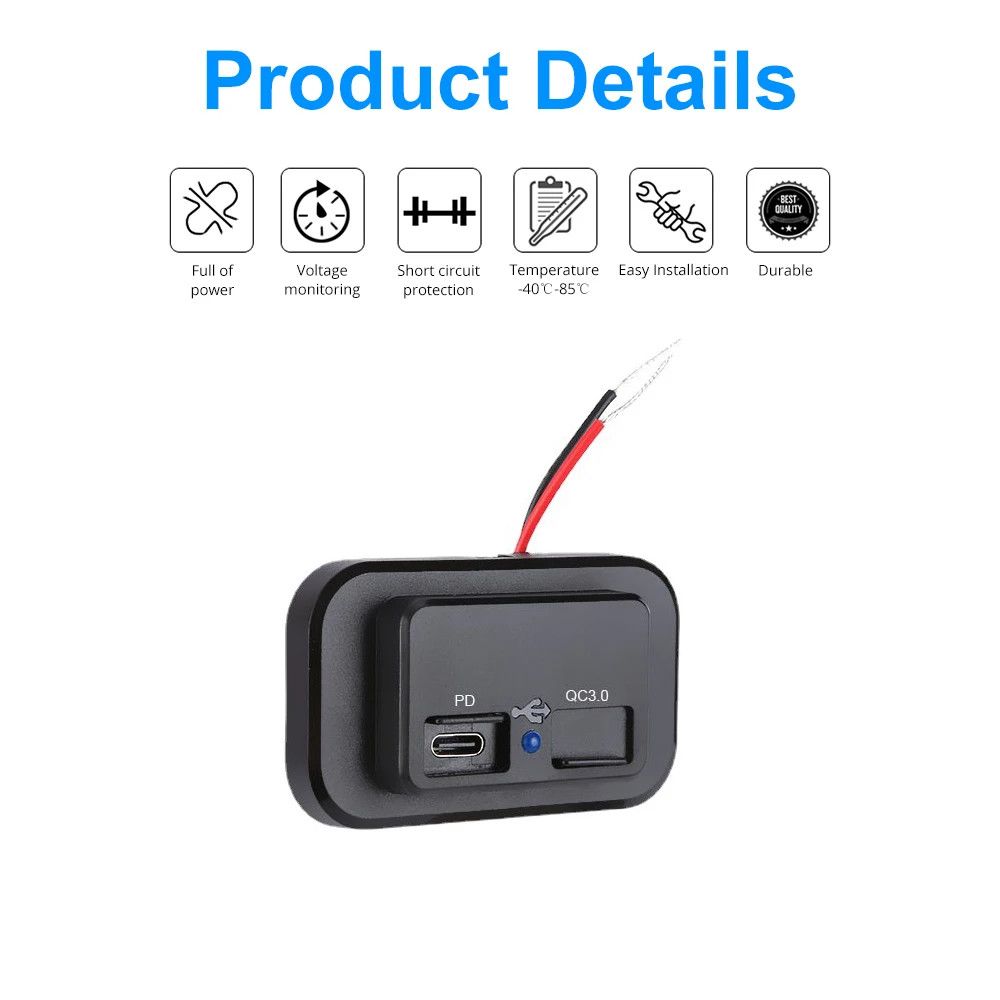 Dual USB 12V Panel Auto ladegerät Steckdose 2.4a 2.5a 12V/24V USB Ladegerät  Steckdose Netzteil für Wohnmobil Zubehör - AliExpress