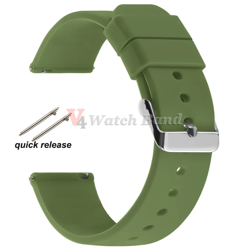 Premium Silicone Rubber Wrist Watch Band Strap – Versatile Colors and Sizes