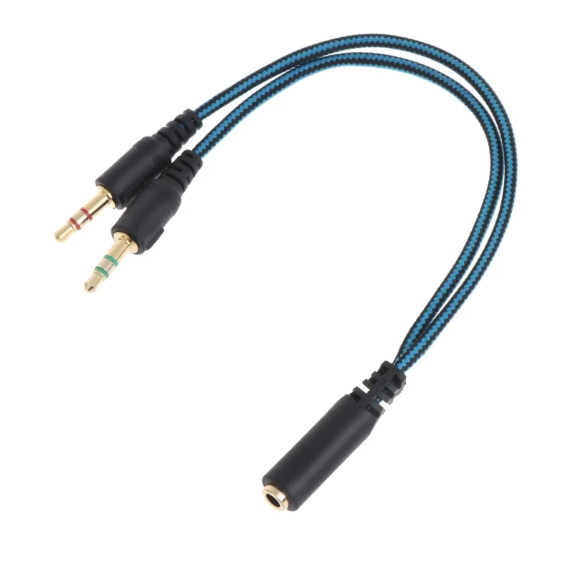 

Nylon-Braided 3.5mm Extension Cable Headphone 3.5mm Splitter Mic Cable Headphone Splitter for Computer 3.5mm Cord