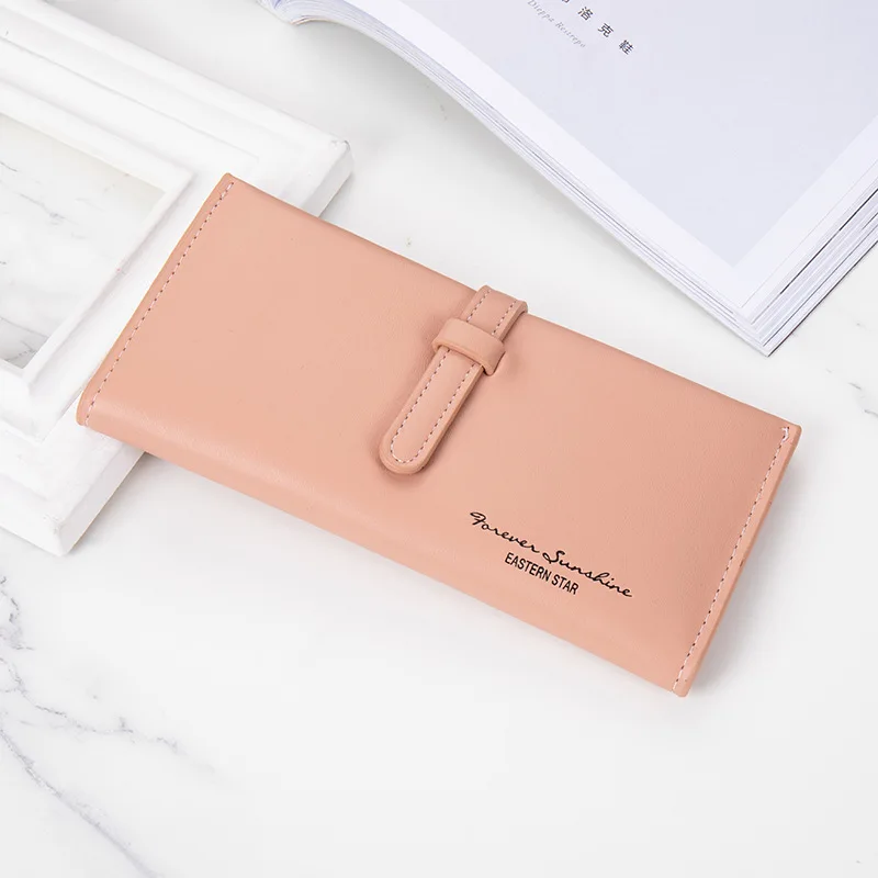 2022 New Women's Wallet PU Leather Luxury Card Holder Clutch Casual Women Wallets Zipper Pocket Hasp Ladies Wallet Female Purse