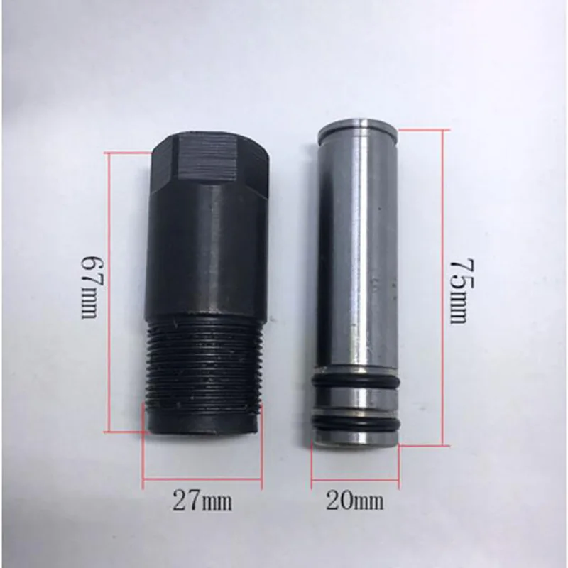 

27*20 mm Double Pump Vertical Horizontal Jack Oil Pump Body Pump Core Oil Seal Small Piston Plunger Brand New