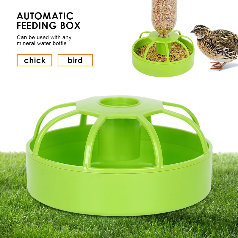 Bird Feeder Dual Purpose Automatic Watering Eight Grid Large Capacity Convenient Chick Bird Parrot Feeding Box Pet Supplies