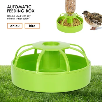 Bird Feeder Dual Purpose Automatic Watering Eight Grid Large Capacity Convenient Chick Bird Parrot Feeding Box Pet Supplies 1