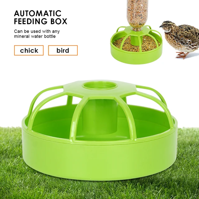 Bird Feeder Dual Purpose Automatic Watering Eight Grid Large Capacity Convenient Chick Bird Parrot Feeding Box Pet Supplies 1
