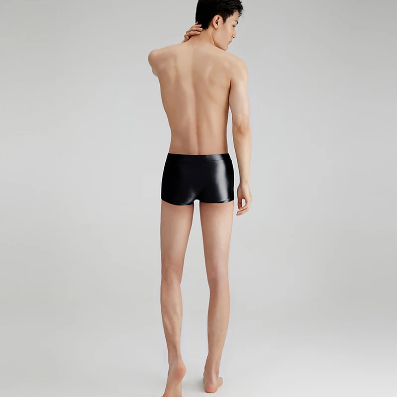 Pantaloncini Boxer Uomo In Raso Lucido - Elastici, Slip Mutande Lucide - Intimo Shiny - Foto 2