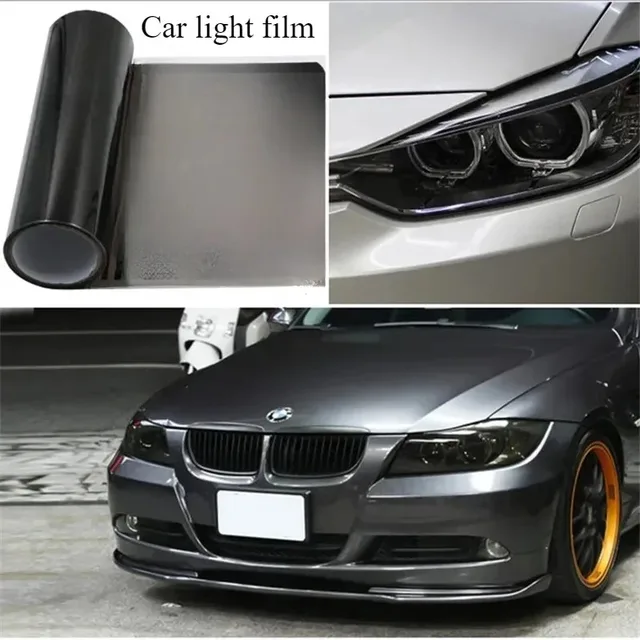Car Headlight Tint Fog Light Taillight Smoke Black Tint Vinyl Sticker Waterproof Film for Car Headlights Accessories