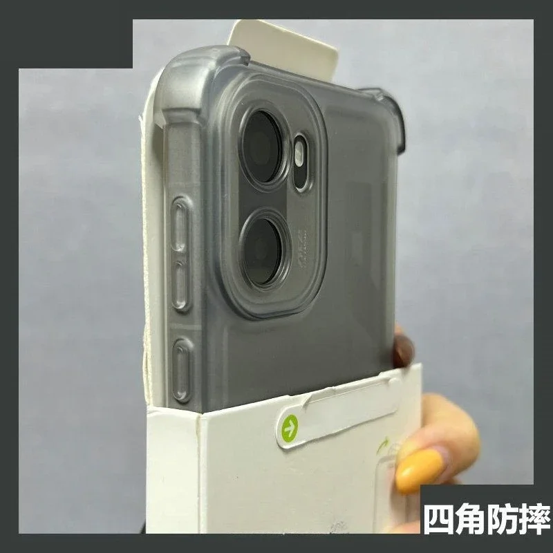 Cool Summer Ice Mist Protector Flexible Phone Case - Stylish Point Square Silicone Back Cover