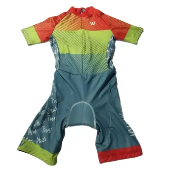 2025 Woman Triathlon Cycling Skinsuit Summer Short Sleeve Swimwear Custom Bike Jersey Clothes Jumpsuit Ropa Ciclismo 1