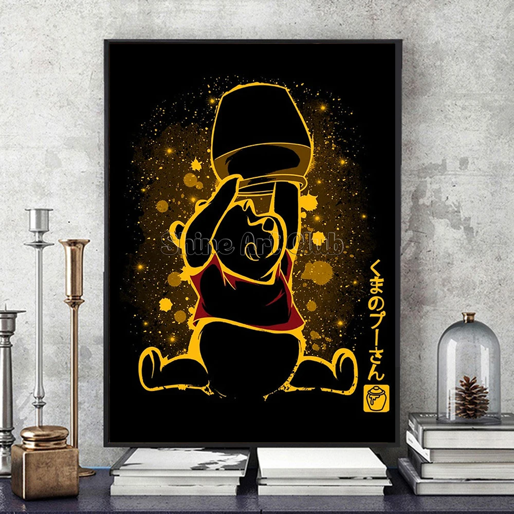 Disney Winnie The Pooh Diamond Painting Little Donkey Benny Cross Stitch  Mosaic Cartoon Poster Bow Dark Cloud Gift Wall Print