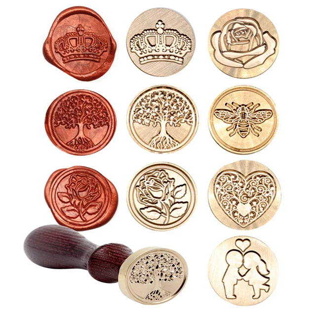 Cicada Tree Rose Love Pattern Wax Seal Stamps: Adding a Touch of Elegance to Your Crafts