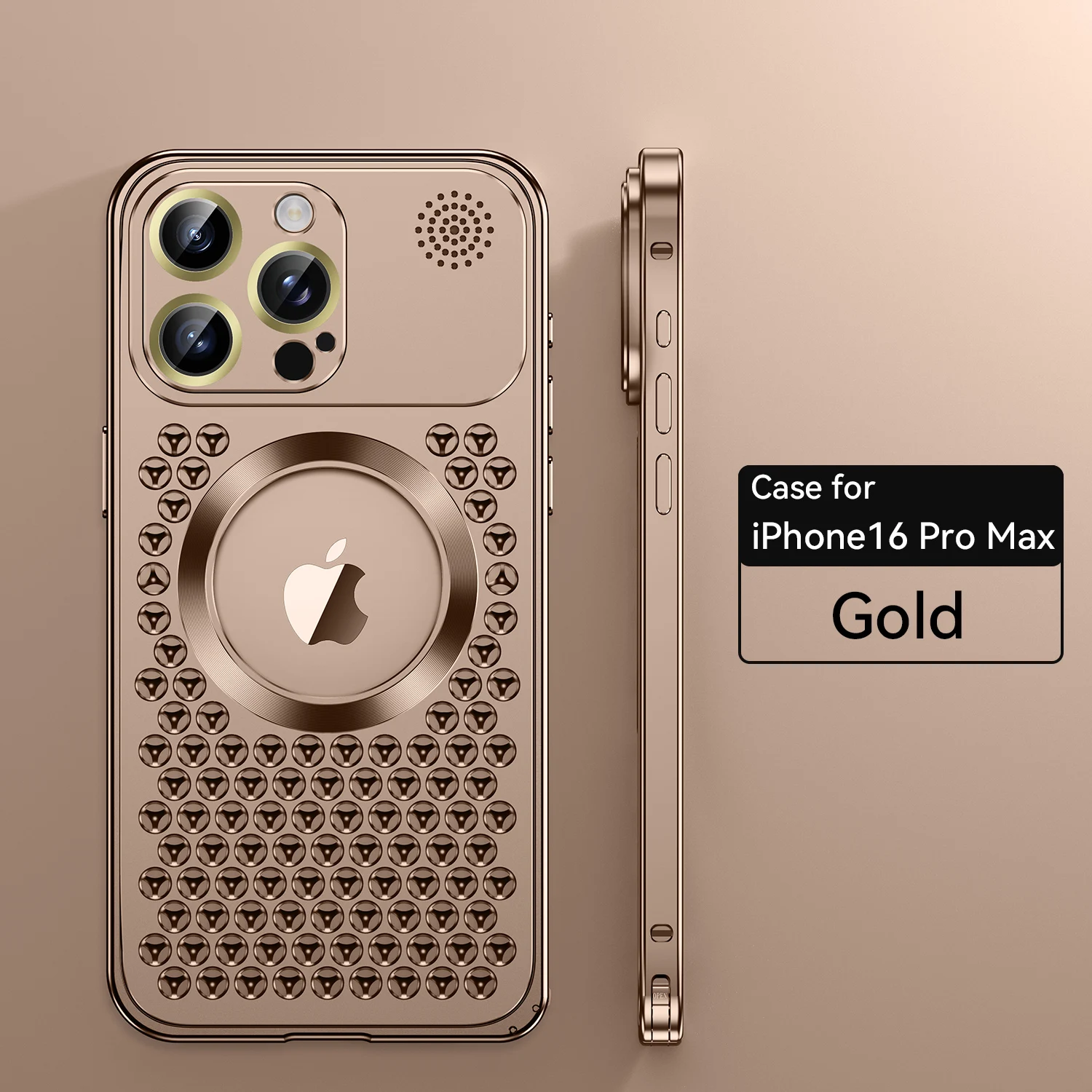 Aromatherapy All-Metal Magnetic Phone Case with Heat Dissipation
