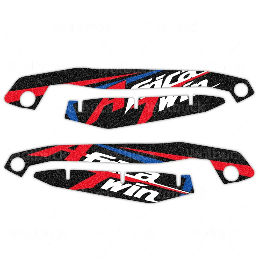 Motocross Frosted Handguard Deflectors with Protective Sticker Decorations