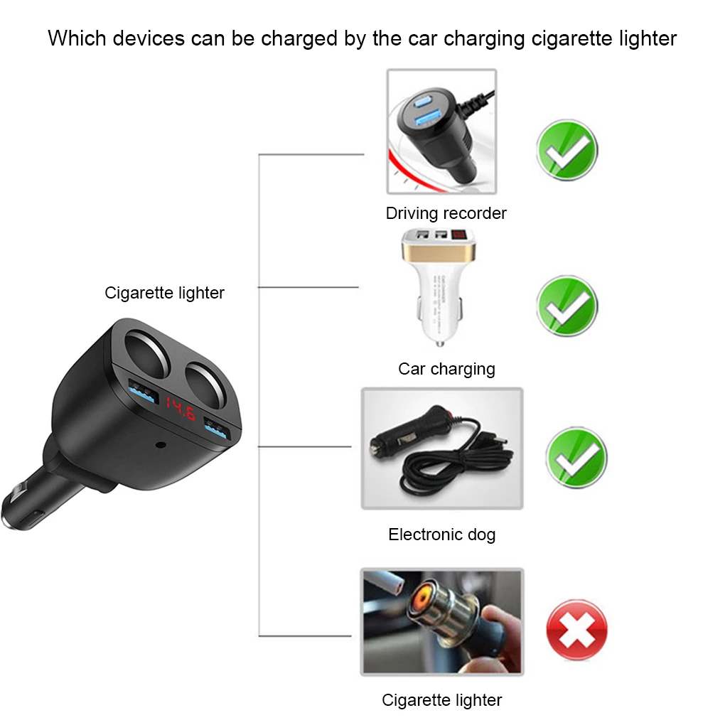 

Portable Fast USB Cigarette Lighter With 30 USB Charging Ports High Charging Speed Lghter Flexible
