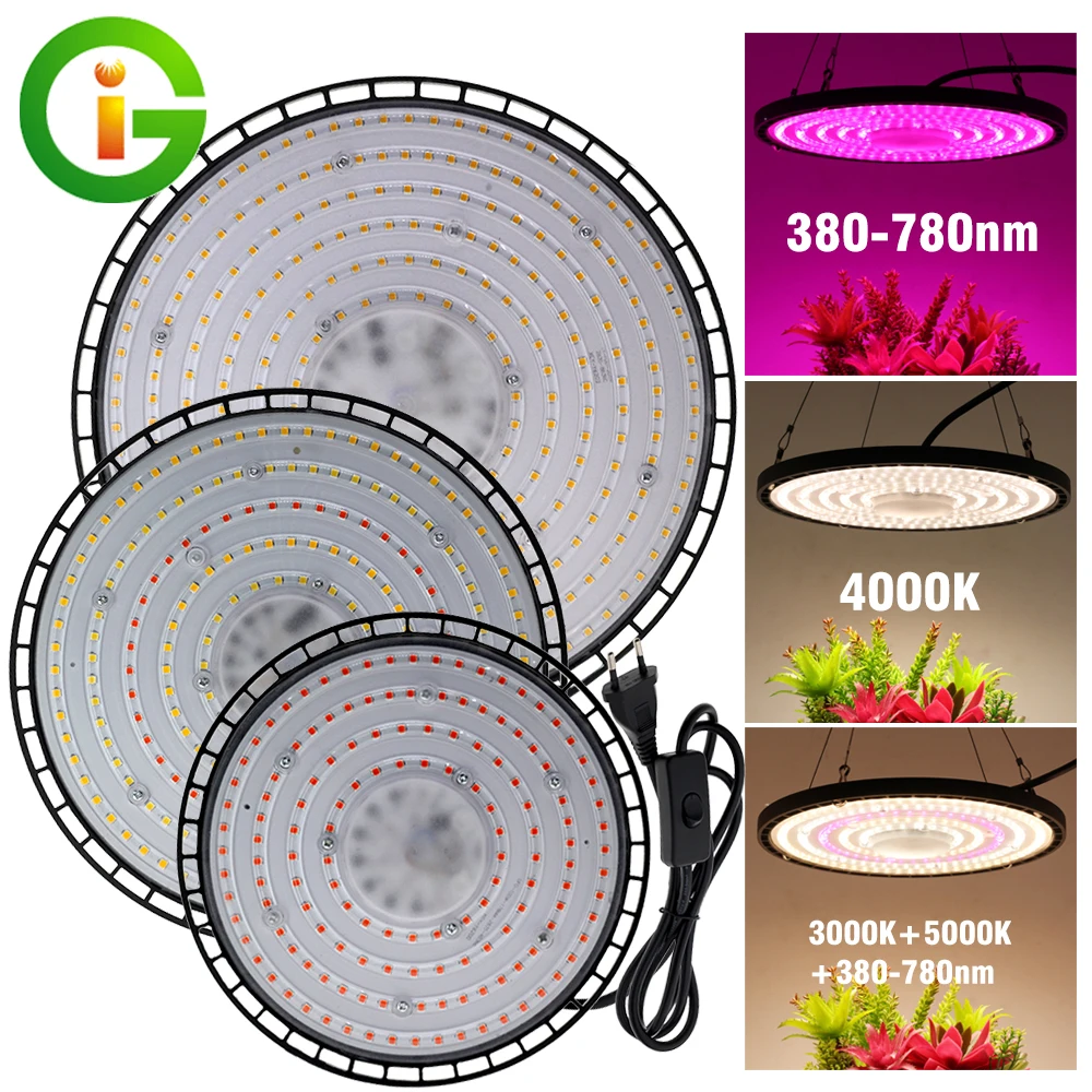 

AC220V LED Grow Light Full Spectrum 380-780nm 4000K Plant Growing Light For Hydroponics Succulent Flower Seeds Tent Grow Box