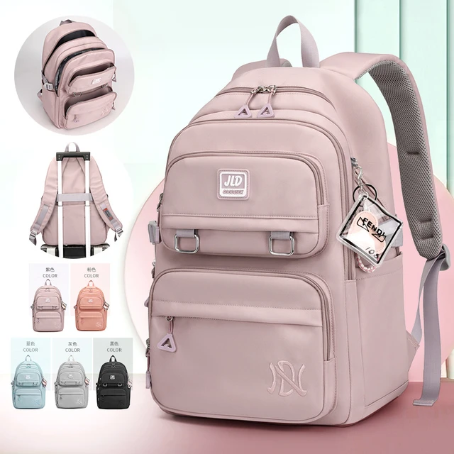 Mochilas escolares para adolescentes y niñas, bolsa de viaje para ordenador  portátil, mochila informal para mujer - AliExpress