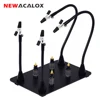 NEWACALOX PCB Fixture Clips Soldering Holder Third Hand Tool Magnetic Flexible Helping Hands with 3X LED Illuminated Magnifier 1