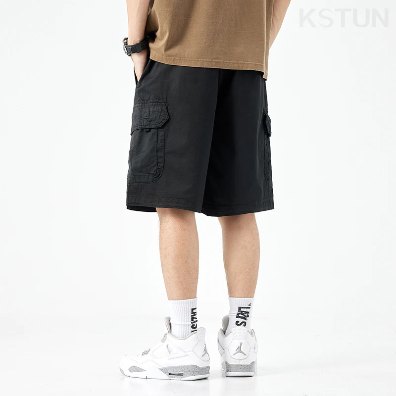 2024 Summer Men's Shorts Pants Men Loose Fit Baggy Cargo Shorts For Man Outdoor Streetwear Casual