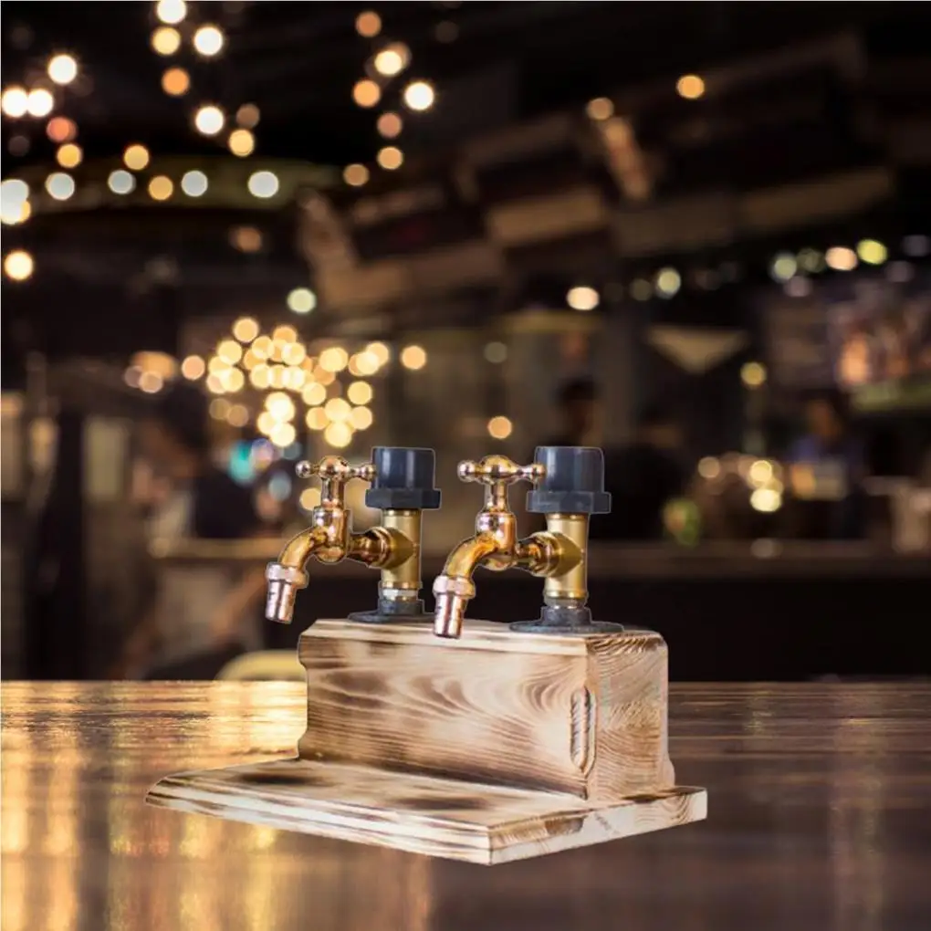 Distributeur de whisky en bois nommé en relief personnalisé, bar