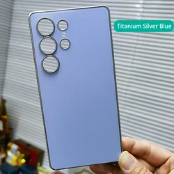Titanium Gray AG Phone Protector Shell Case - Galaxy S25 Ultra (Silver Blue)