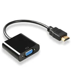 Ultra - High - Speed HDTV to VGA Adapter - Premium Video Converter Cable - 0.25 m (Black)