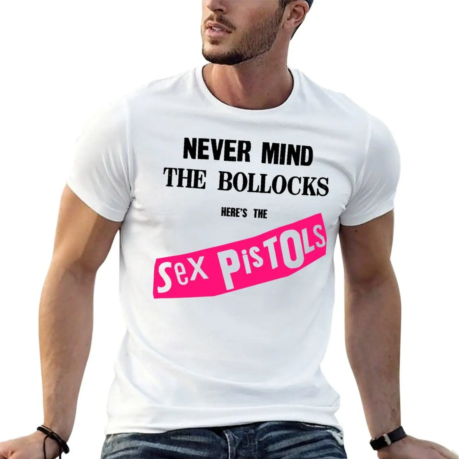 

Never Mind the Bollocks T-shirt tees Short sleeve tee sports fans vintage men clothes