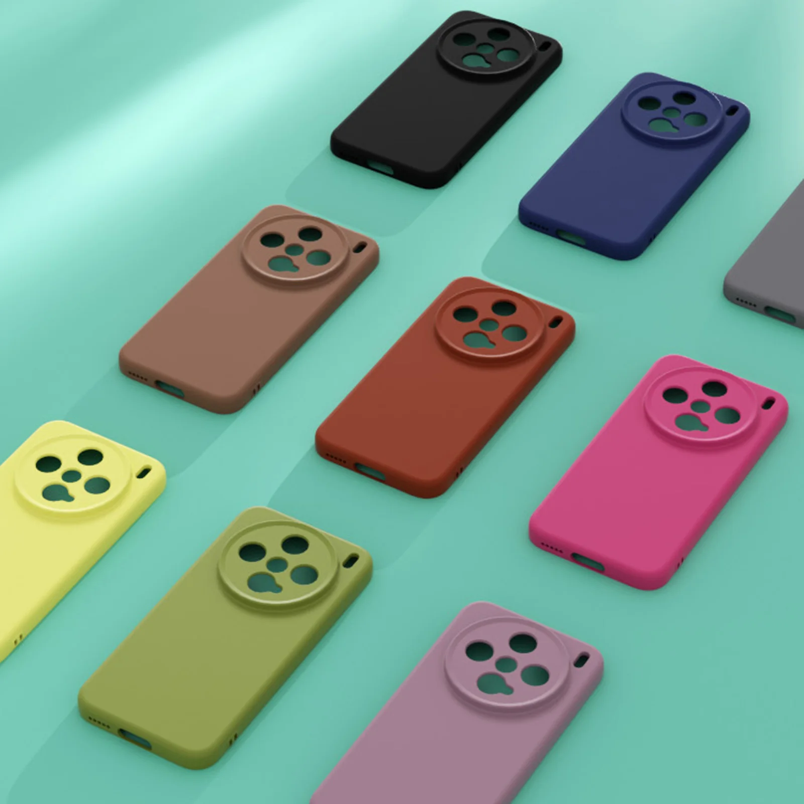 Shockproof Soft Liquid Silicone Phone Case with Slim Skin and Precise Camera Protection