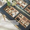 Fluted Makeup Vanity Desk with 36" HD Lighted Mirror, 48" Big Modern Vanity Desk with Mirror and Lights, Dressing Table 3