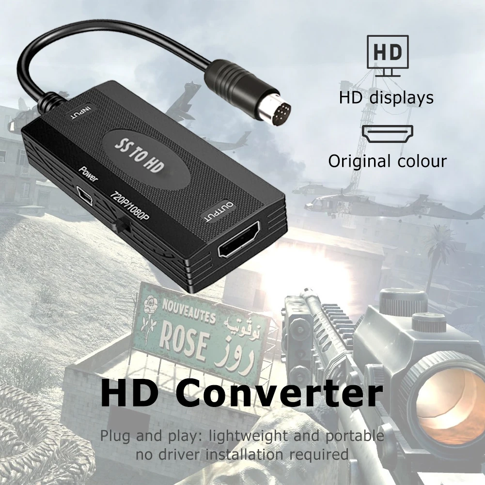 Sega Saturn ֿܼ HD , SS-HDMI ȣȯ , USB ̺ 