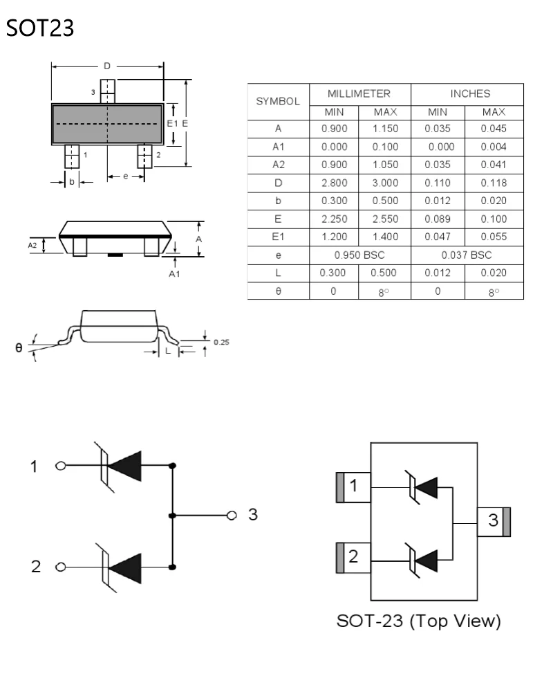 Diodo SMD, Diodo di Commutazione del Segnale, Transistor Diodo SMD, Diodo di Commutazione del Segnale, Transistor