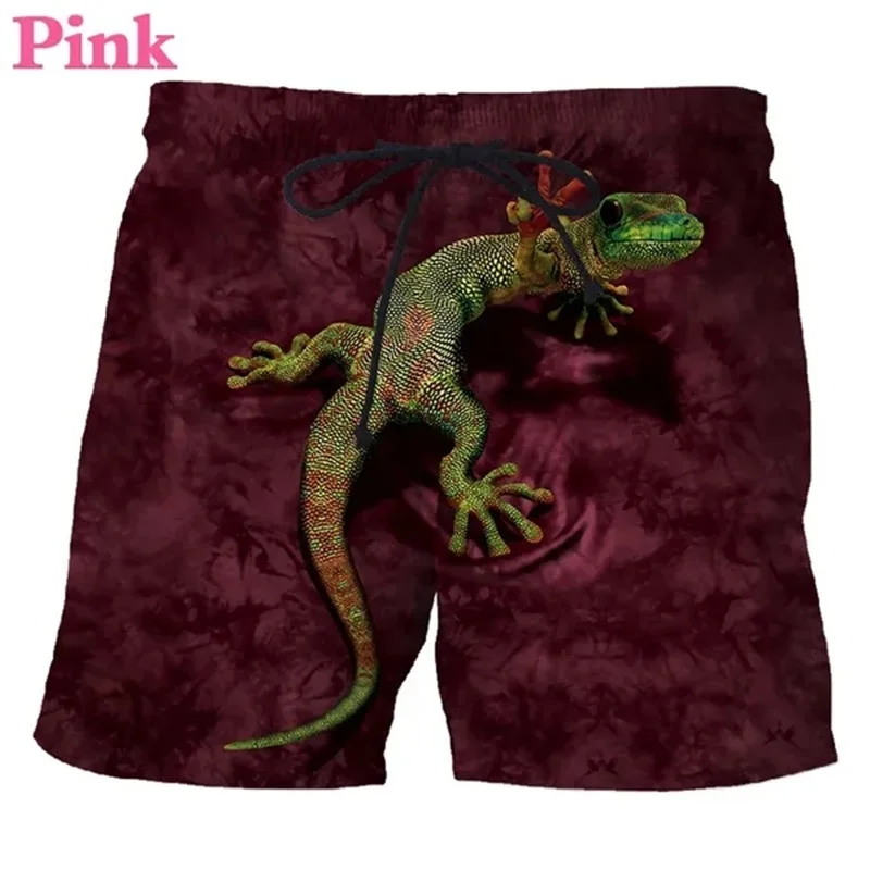 Summer Casual Animal Pattern Board Shorts For Men 3D Printed Men's Beach Shorts Streetwear Cute Funny Animal Shorts Hombre 4
