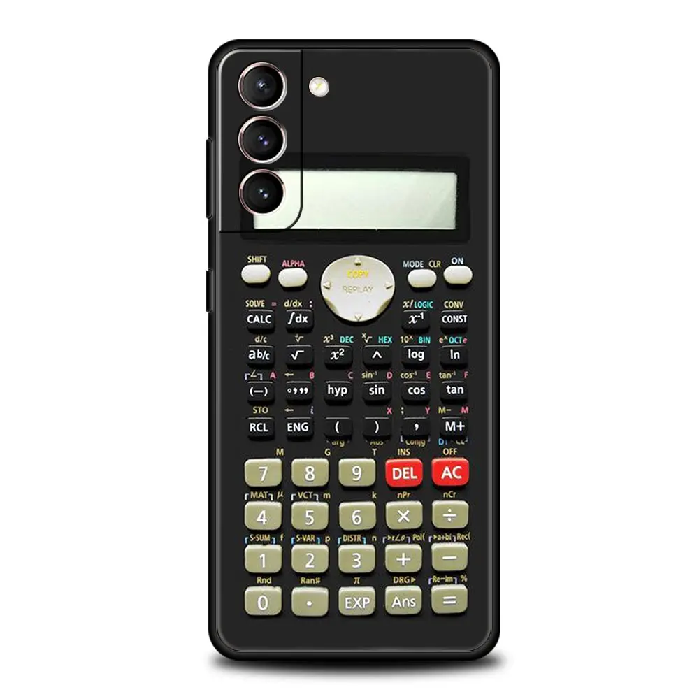 Vintage Calculator Design Soft TPU Phone Case Cover