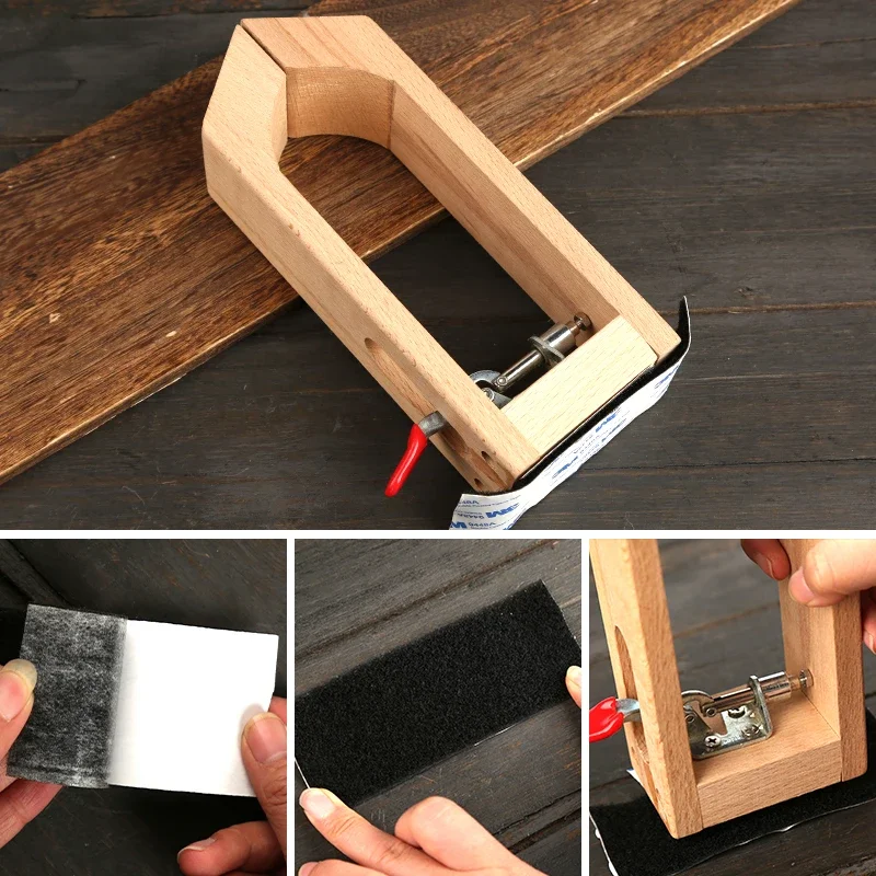 Hand-stitched Wooden Clip Leather Handmade DIY Tool Wooden Fram Leather Craft Sewing Tools Clamps Craftworks
