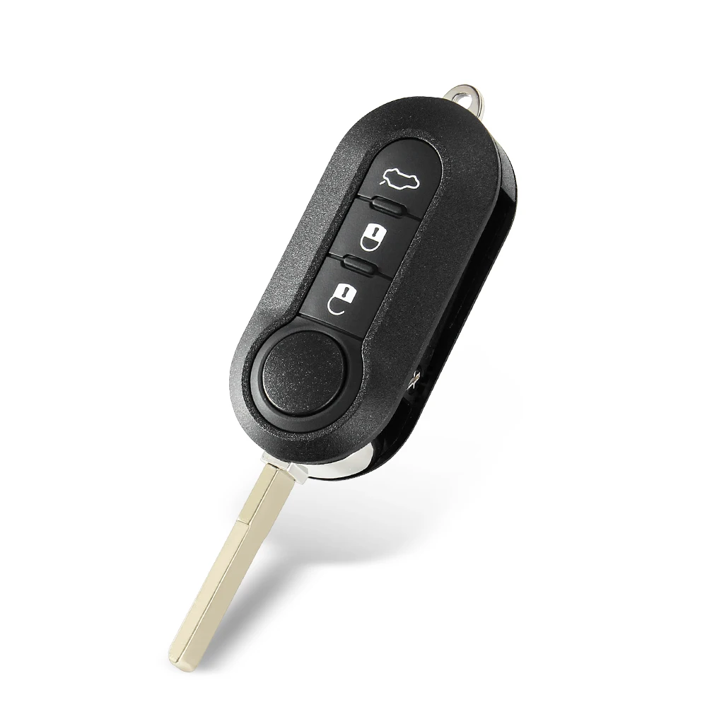 Button Folding Car Key Case Alarm Keyless 10PCS For FIAT 500 Panda Punto Bravo key case,car key,car key shell,key shell