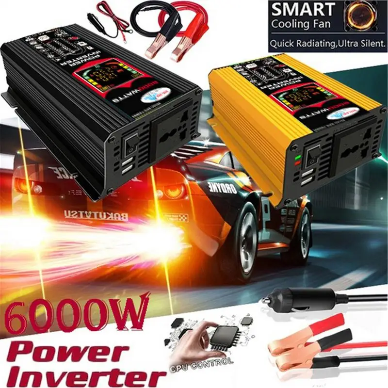 

500W 12V To 220V/110V LED Car Power Inverter Converter Charger Adapter Dual USB Voltage Transformer Modified Sine Wave