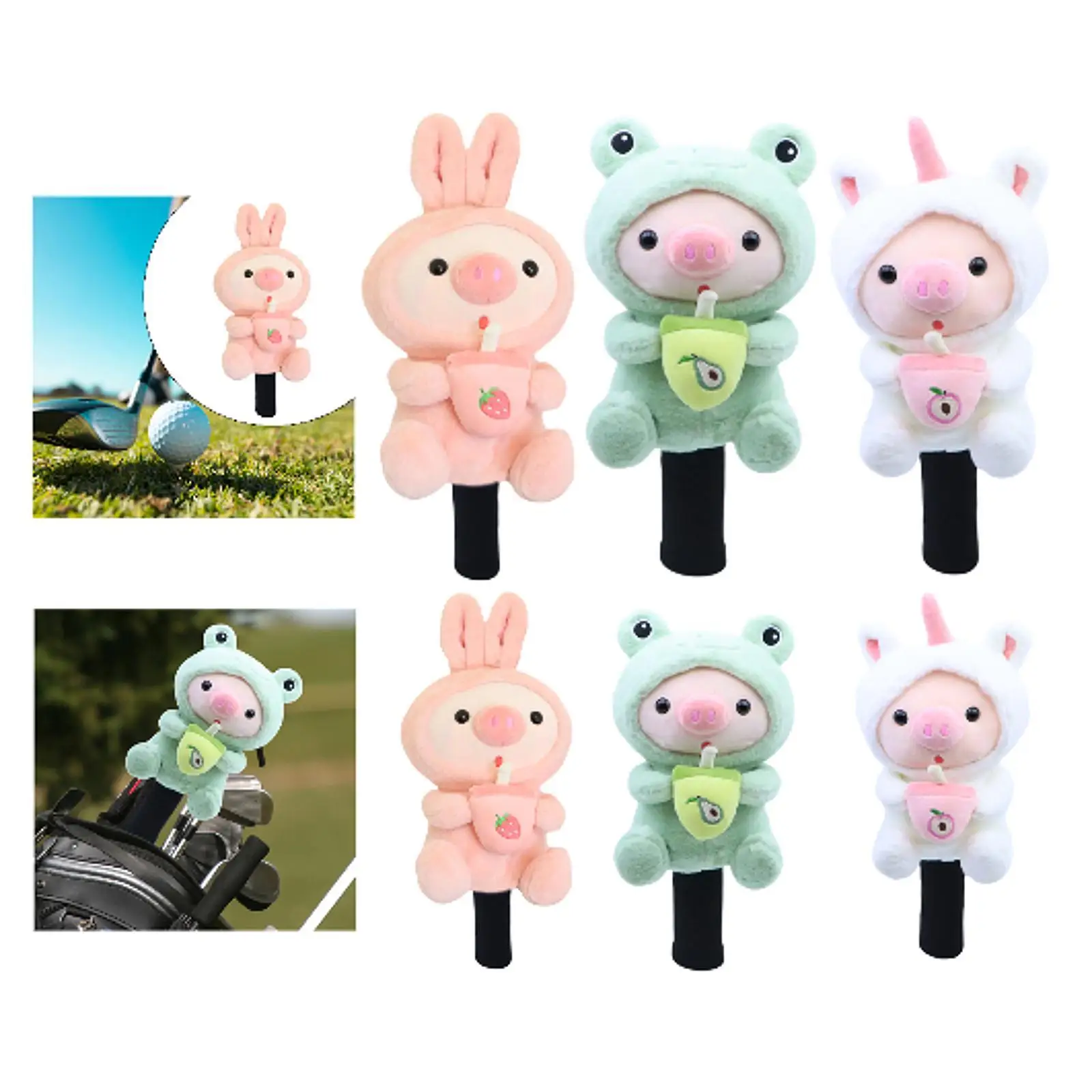 Golf Wood Headcover Golfer Gift Lovely Guard for Men Women Animal Shaped Fashion Protection for Your Club Protection Cover