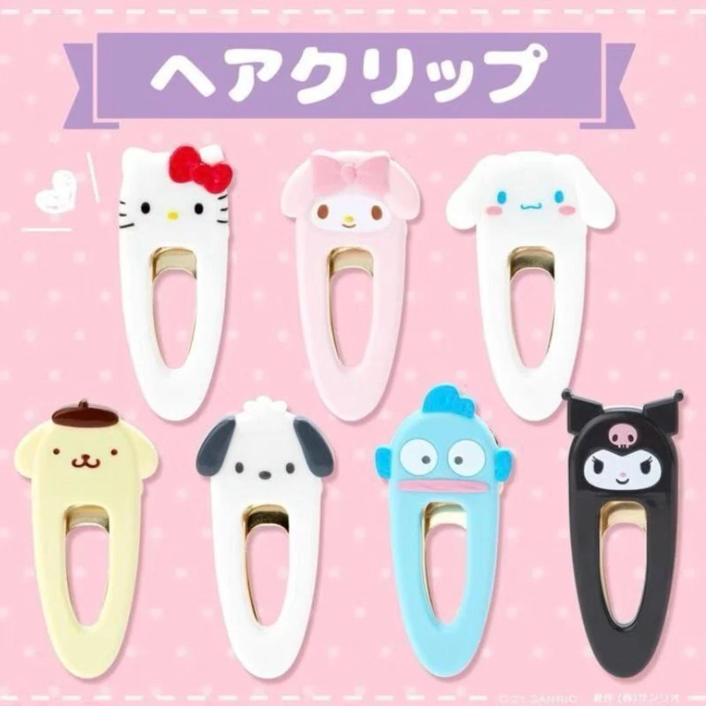 

Kawaii Sanrio Cartoon Hairpin Hello Kitty My Melody Kuromi Accessories Anime Clip Card Issuance Hairpin Headdress for Girls