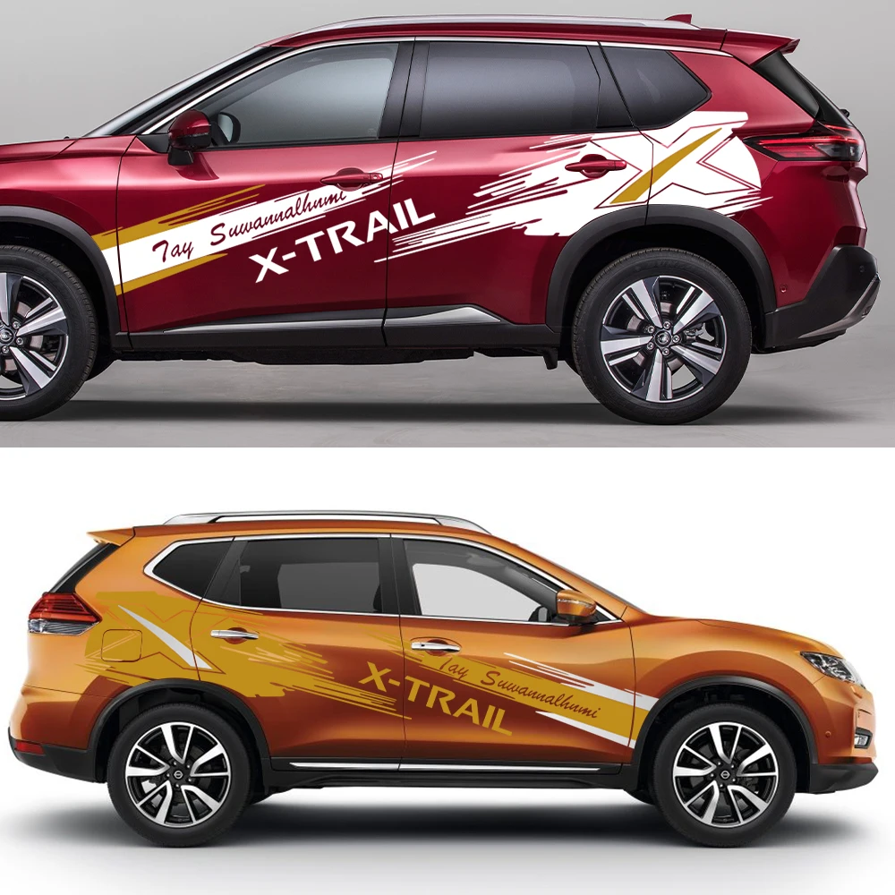 Autotür Seiten aufkleber für Nissan X-Trail T30 T31 T32 T33 personal isierte stilvolle Grafik Vinyl Film Aufkleber Auto Tuning Zubehör – Detail 4