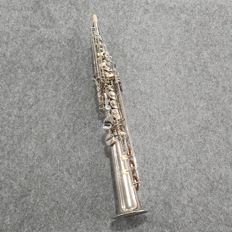Made in France Soprano Saxophone nickel plating Mark VI B-flat Soprano Sax Mark VI Mouthpiece Reeds Neck